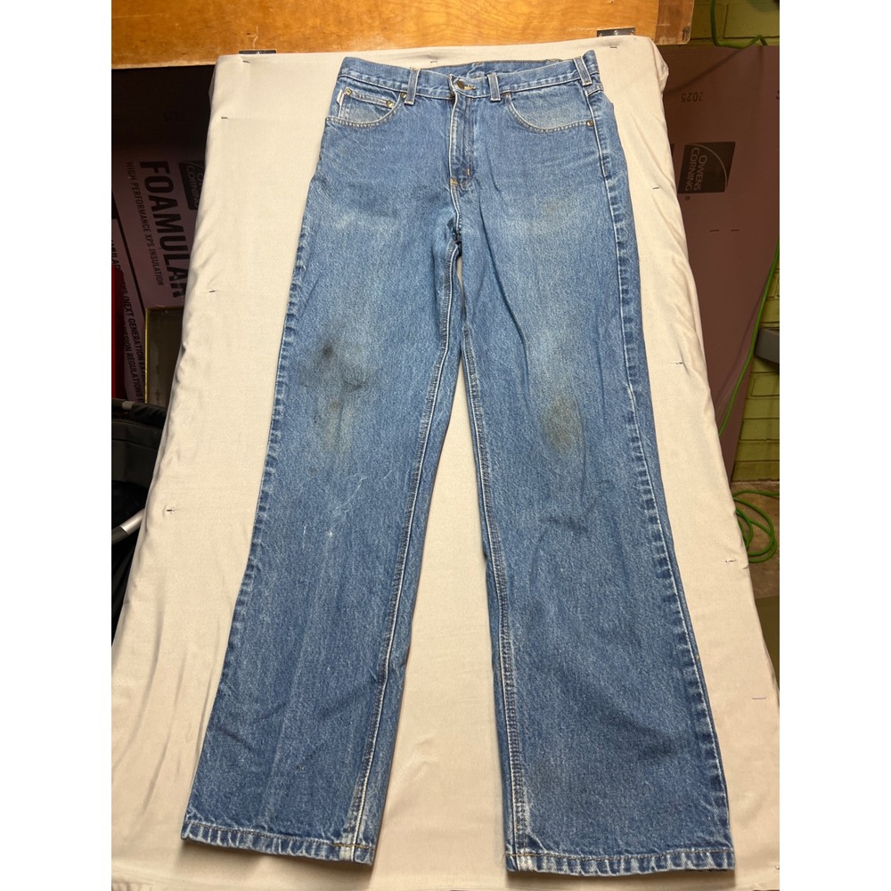 Carhartt B280 PRW Traditional Fit Jeans Mens 34x34 Blue Denim Work Pants